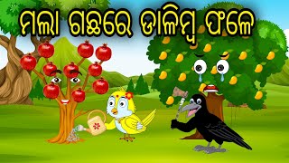 Mala Gachare Dalimba Fale | Odia Cartoon |Odia Bird Stories| Odia Chadhei Gapa| Odia Moral Story