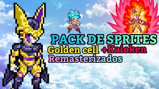 PACK DE SPRITES DE GOLDEN CELL +KAIOKEN REMASTERIZADO ( SPRITES HD)