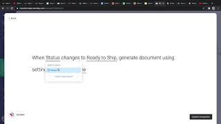 Generate dispatch sheets using DocuGen