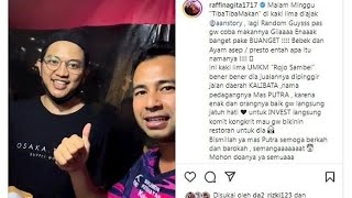 Gara gara cuma kepincut makanan ini Raffi Ahmad langsung kontrak kerja sama dengan Pedagang ini