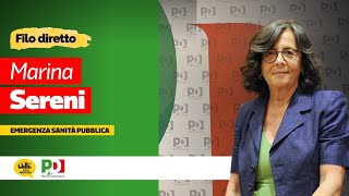 Emergenza sanità pubblica: Filo diretto con Marina Sereni