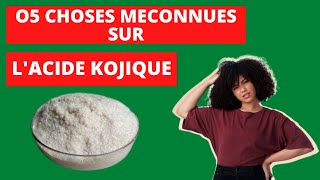 05 choses à savoir sur l'acide kojique. #acidekojique #cosmétiquebio