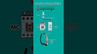 Animation of Submersible pump Connection with digital Timer