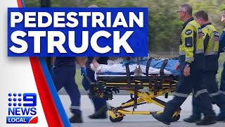 Pedestrian struck by garbage truck | 9 News Illawarra