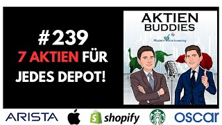 7 Aktien für jedes Depot! Apple - Starbucks - Oscar Health - Arista Networks - Peloton - MSCI - uvm.