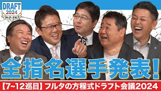 【7~12巡目】競合に次ぐ競合！これが名捕手たちの選んだ最強チーム！【フルタの方程式ドラフト会議】