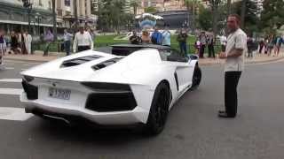 Lamborghini Aventador LP700-4 Roadster (Monaco) Start Up, Loud