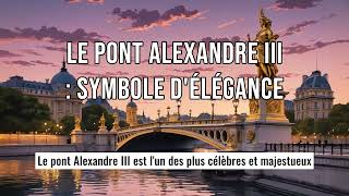 Le Pont Alexandre III : Chef-d'Œuvre Historique de Paris"