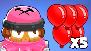 How Fast Can You Pop 5X BLOONS? (Bloons TD 6)