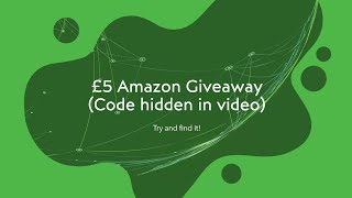 £5 Amazon Gift Card Code Hidden in this video (Extremely Hard) #giveaway