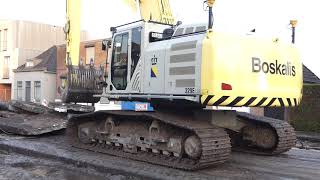 WOUWSEWEG OP DE SCHOP MET CATERPILLAR 329E