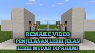 TUTORIAL MEMBUAT PINTU OTOMATIS MINECRAFT PE/PC | MINECRAFT INDONESIA