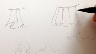 How to Draw Manga Clothes Wrinkles and Skirts [The Lazy Way]