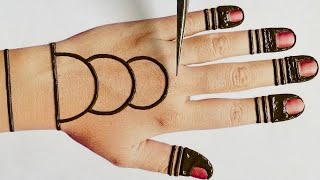 करवा चौथ स्पेशल-Easy mehndi design back hand-Mehndi Design latest easy-Beautiful easy mehndi designs