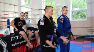 аттестация на пурпурный пояс BJJ Дмитрия Демчика от Павла Столяраа