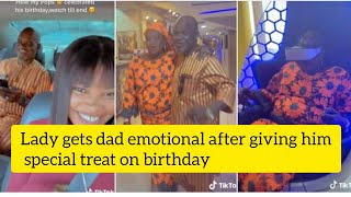 Lady surprises parents with good treats