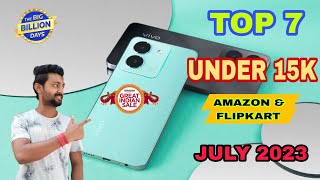 Top 7 Best Phones to Buy Under 15k in Flipkart & Amazon Sale July 2023#Entrystart