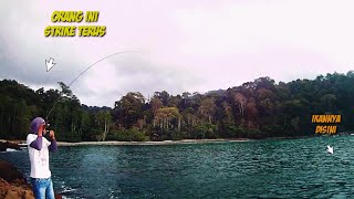 ultralight casting di teluk ijo  #ultralightfishing #landbaseshorejigging