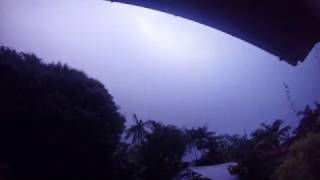 Tempestade de Raios em Criciúma, Vento, Chuva Forte e Granizo