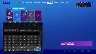 GIFTING MERRY MINT PICKAXE CODES|Merry Mint PickAxe GIVEAWAY (17 Winners)