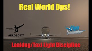 CRJ-900 When do the Landing/Taxi Lights come on in real life? #aviation #msfs2020 #msfs #aerosoft