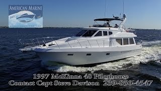 SOLD 1997 48' McKinna 48 Pilothouse HD By American Marine