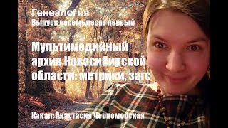 Генеалогия: архив Новосибирской области удаленный доступ, мультимедийный архив, метрики, загс Вып81