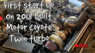 2018 mustang GT 3rd gen coyote built motor first start