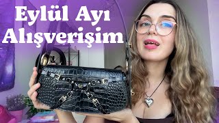 EYLÜL AYI KIYAFET-MAKYAJ ALIŞVERİŞİM🛍️ | alışveriş, inditex markalar, çanta, yorumlarım VLOG