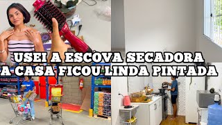 PINTAMOS A CASA NOVA, USEI A ESCOVA, ROTINA PUXADA, ÚLTIMOS DIAS NESSA CASA - Josi Lima