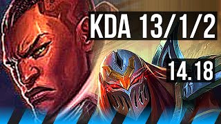 LUCIAN vs ZED (MID) | 13/1/2, Legendary | BR Master | 14.18