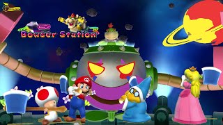 Mario Party 9 Party #6 Bowser Station Toad vs Mario vs Peach vs Magikoopa (Master Difficult)