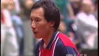 Tischtennis Bundesliga: Ding Yi vs Vladimir Samsonov May 99