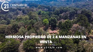 Hermosa propiedad de 2.6 manzanas en venta