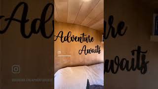 Check Out Our Bedroom!  A School Bus Conversion Mini-Tour! #travel #tour #homemade