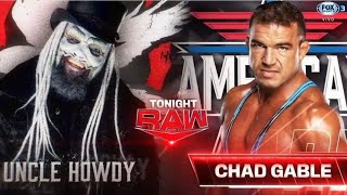 RAW 26/8/24 FULL MATCH - Uncle Howdy vs Chad Gable