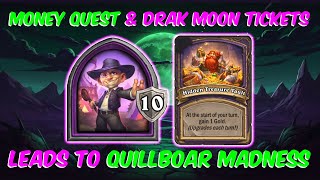 Money quest & dark moon tickets leads to quillboar madness - Hearthstone Battlegrounds