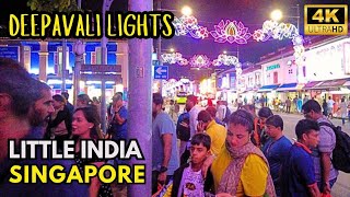 Deepavali Light Up 2024 - Little India Singapore ~ [4K]