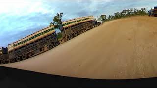 Roadtrains Extreme Trucks in 360 degrees! - Australian Outback truckers caught on 360 vr video!