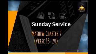 Mathew Chapter 7 (Verses 15 to 20)