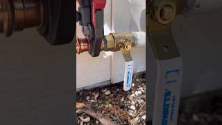 replacing a pressure regulator and some shut off valves #plumber #plumbing