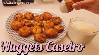 Nuggets Caseiro Crocante com Molho Ranch delicioso voce nunca viu igual | Receita Rápida e Fácil