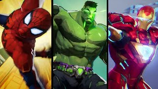 Marvel Rivals NEW - Spiderman - Iron man - Hulk (Full screen In-game Abilities Animations) 4K HD