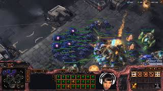 Starcraft 2 - Crazy ZvP - Low Eco Roach vs Chargelot Immortal Storm