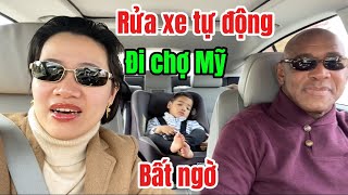 Phụ nữ ở Mỹ cũng rửa xe | đi chợ Mỹ @TranPinnockfamily