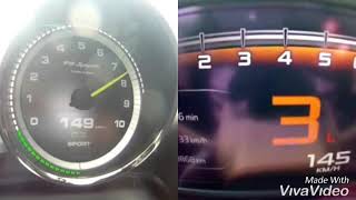 Mclaren 720S vs Porsche 918 Spyder Weissach 0-300+ km-h