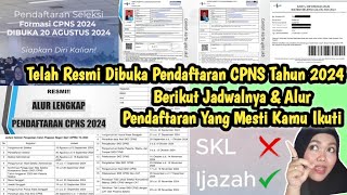 Pendaftaran CPNS Tahun 2024 Telah Resmi Dibuka || Jadwal & Alur Lengkap Pendaftaran CPNS