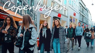 Copenhagen, Denmark 🇩🇰 Busy Saturday in Downtown City Center Walking Tour 4k October 2021