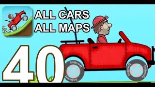 Hill Climb Racing - Gameplay Walkthrough Part 40 - All Cars/Maps (iOS, Android)