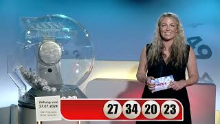 LOTTO 6aus49-Gewinnzahlen von Samstag, 27.07.2024